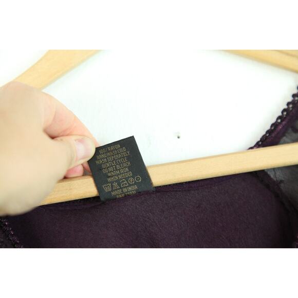 Vintage Tunic Dress Purple Fairy Beaded Festival Whimsigoth Boho Sequin Y2K - Picture 4 of 10